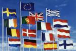 Multiple Europe Flags